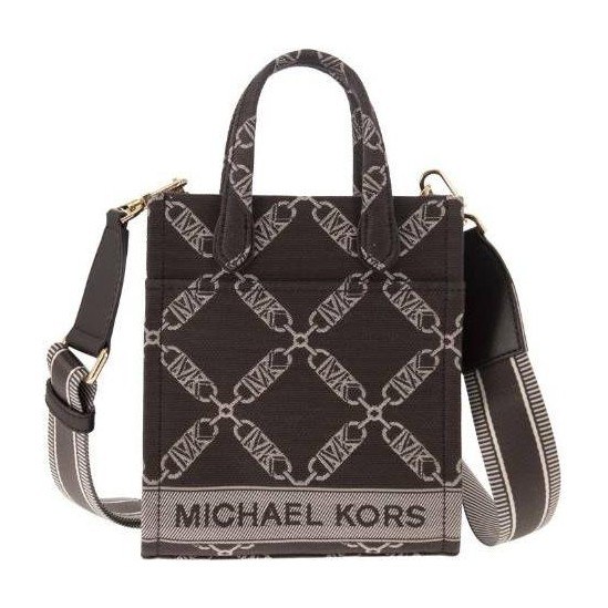 Michael Kors MK Signature Small Tote Bag Brown