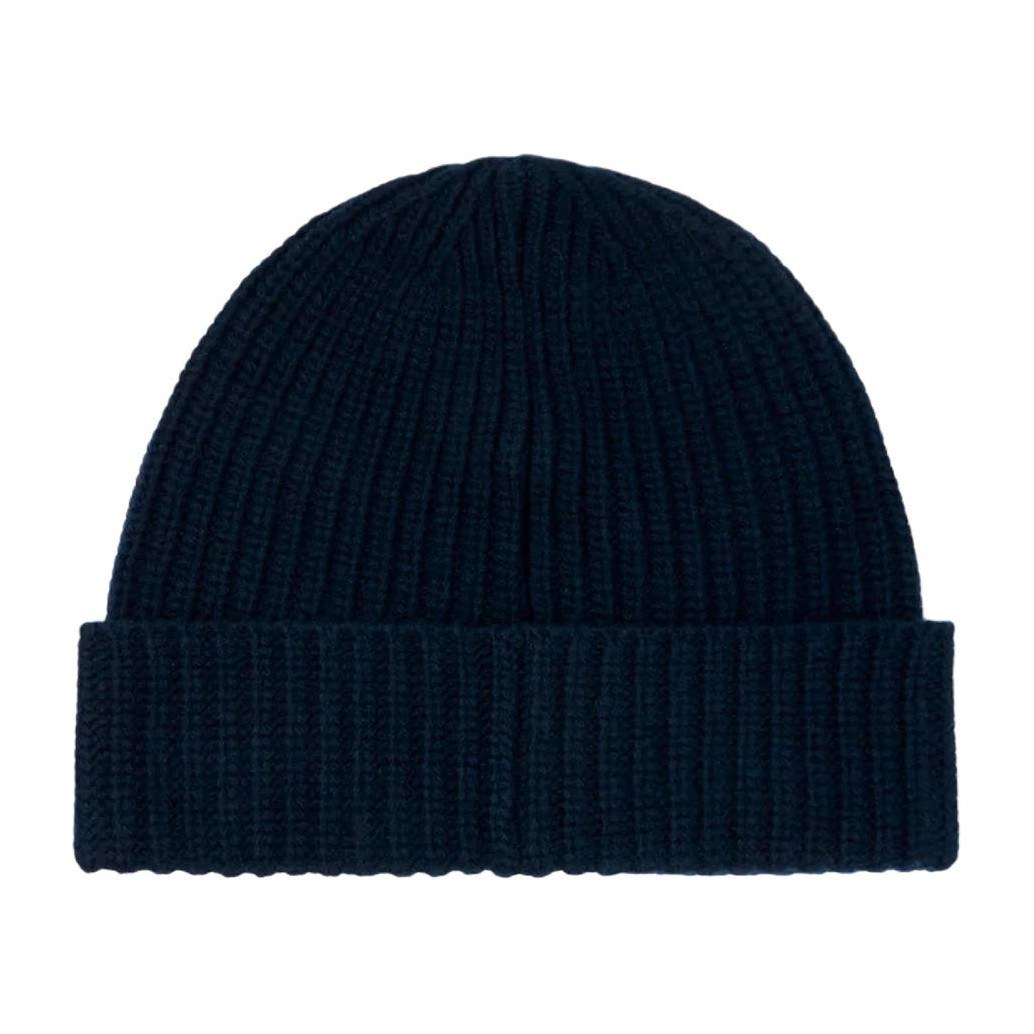 Stone Island Wool Logo Beanie Blue