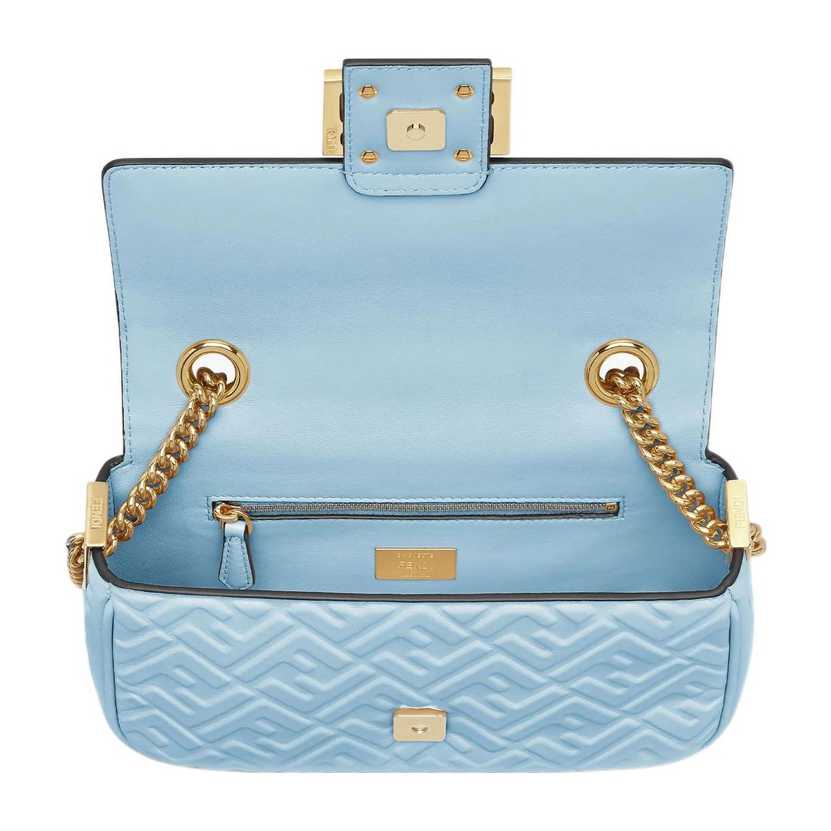 Fendi Baguette Medium Light Blue