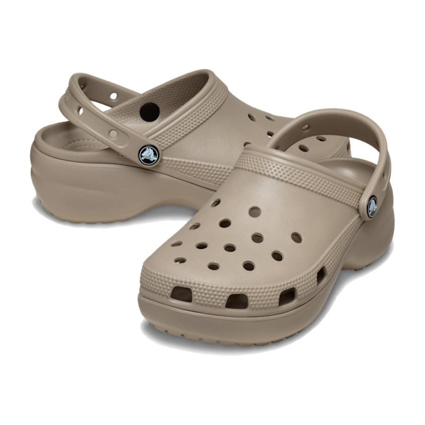 Crocs Classic Platform Clog Taupe