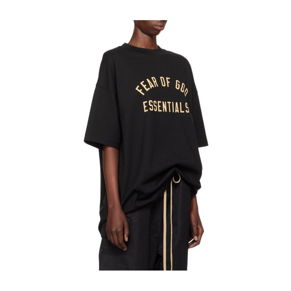 Fear of God Essentials Jersey Crewneck Tee Obsidian Black
