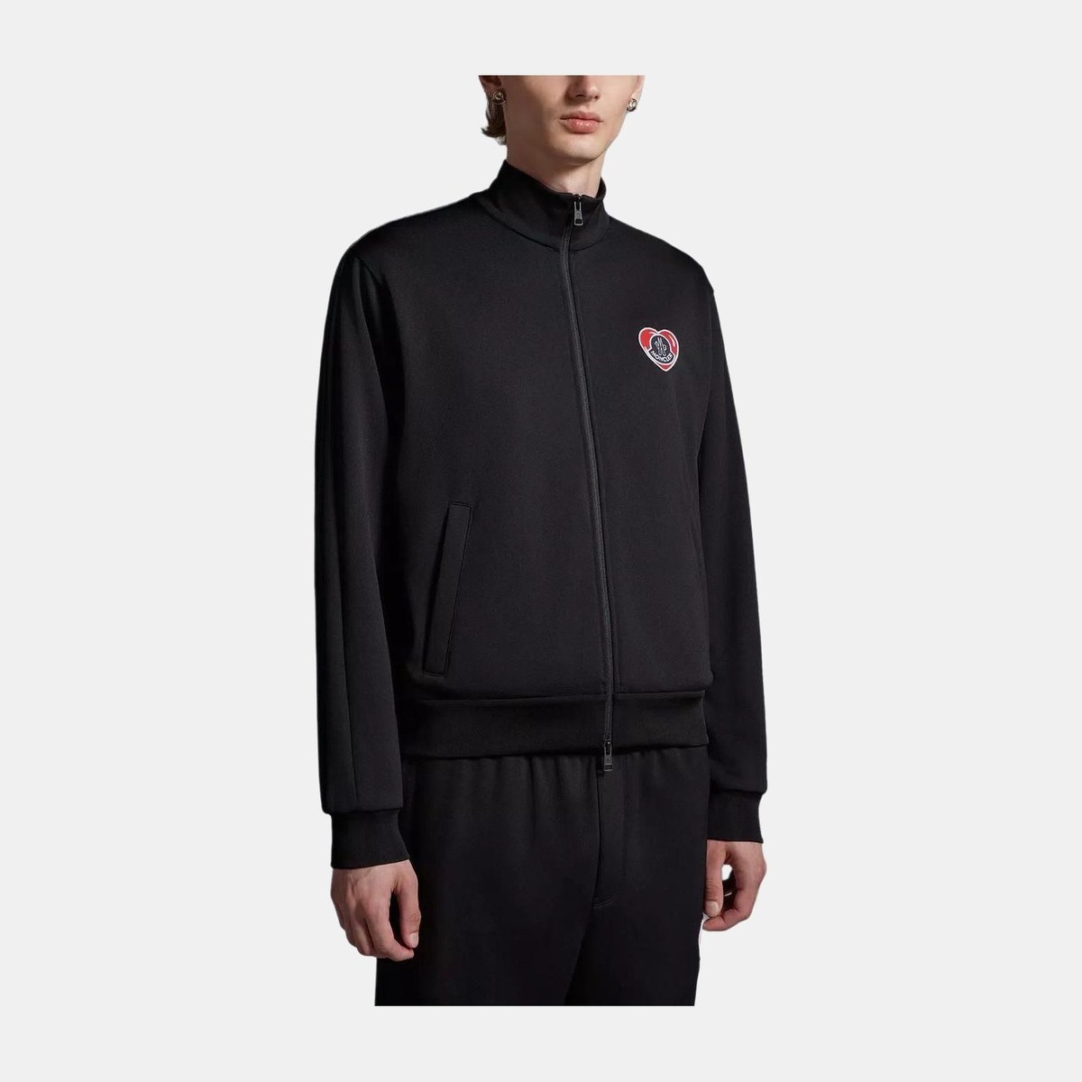 Moncler Moncoeur Motif Zip-Up Sweatshirt
