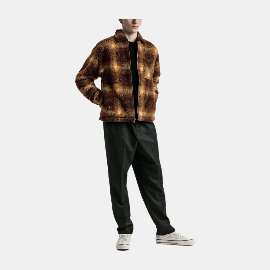Stussy Shadow Plaid Sherpa Zip Shirt