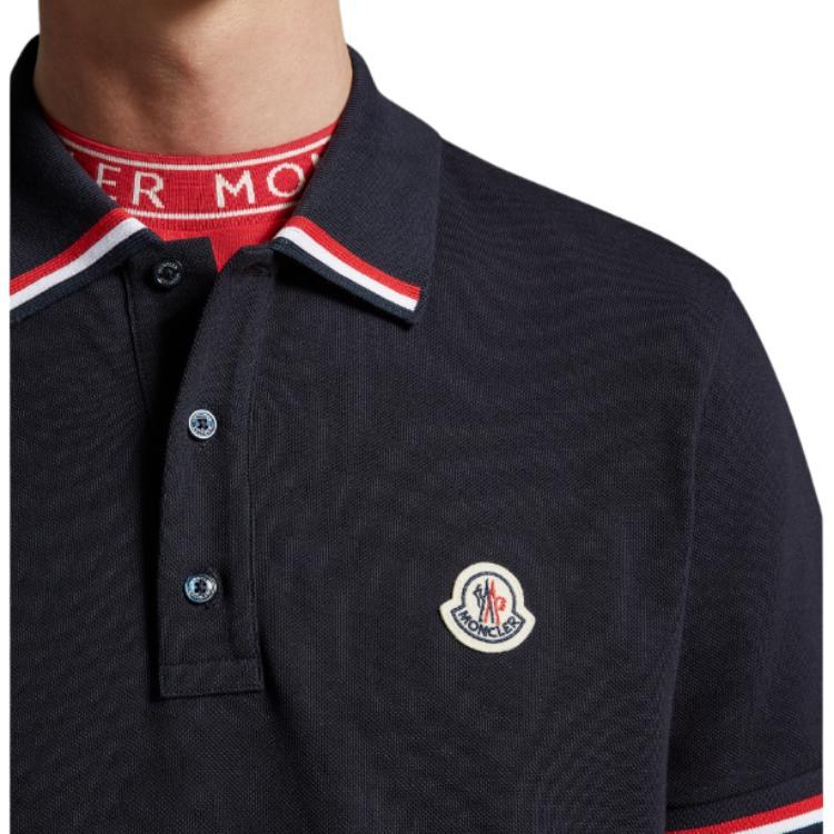 Moncler SS23 Polo Shirt Navy