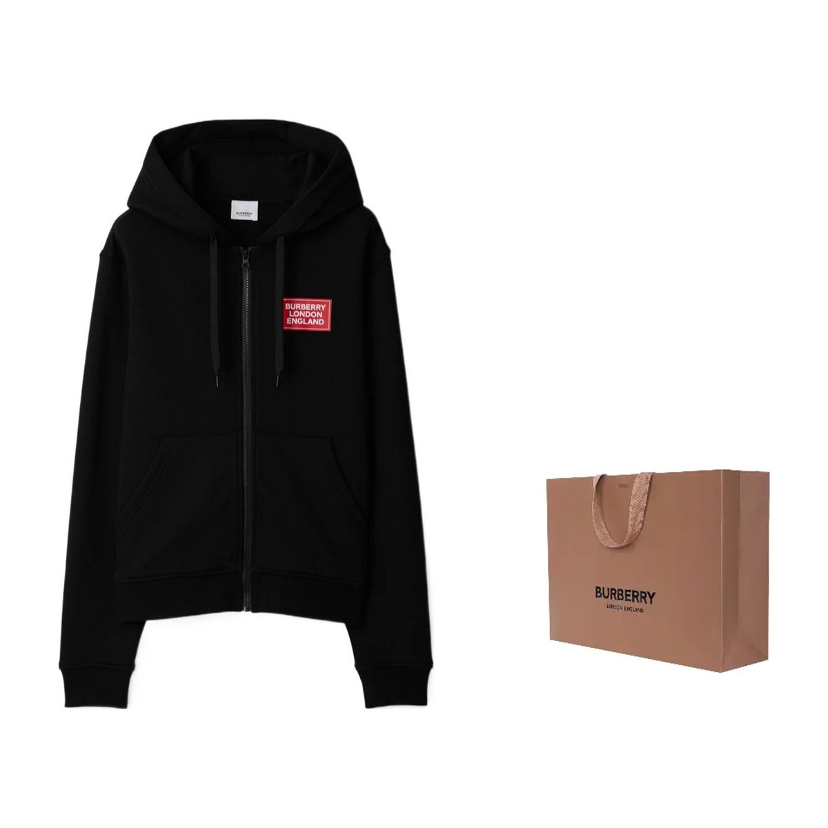 Burberry SS24 Logo Hoodie Black