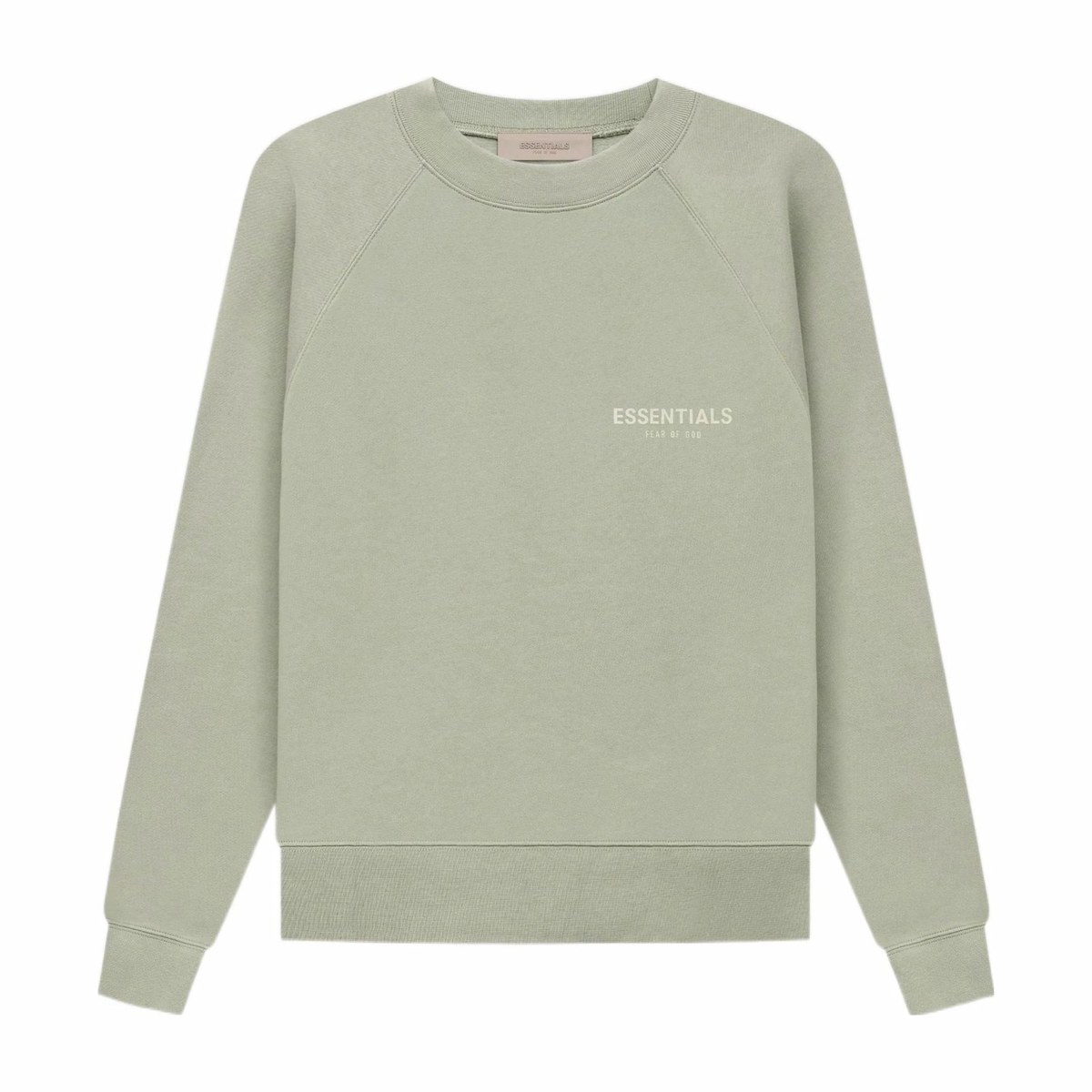 Fear of God Essentials SS22 Crewneck Seafoam Logo