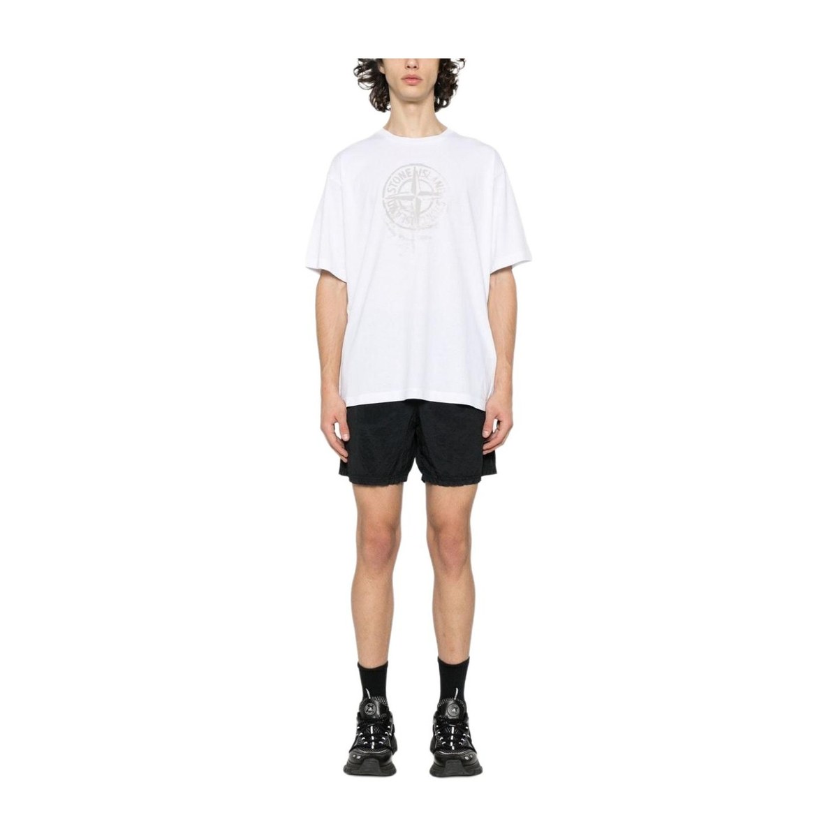 Stone Island Compass Logo T-Shirt SS24 White