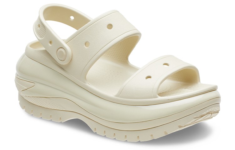 Crocs Platform Sport Sandal Bone White