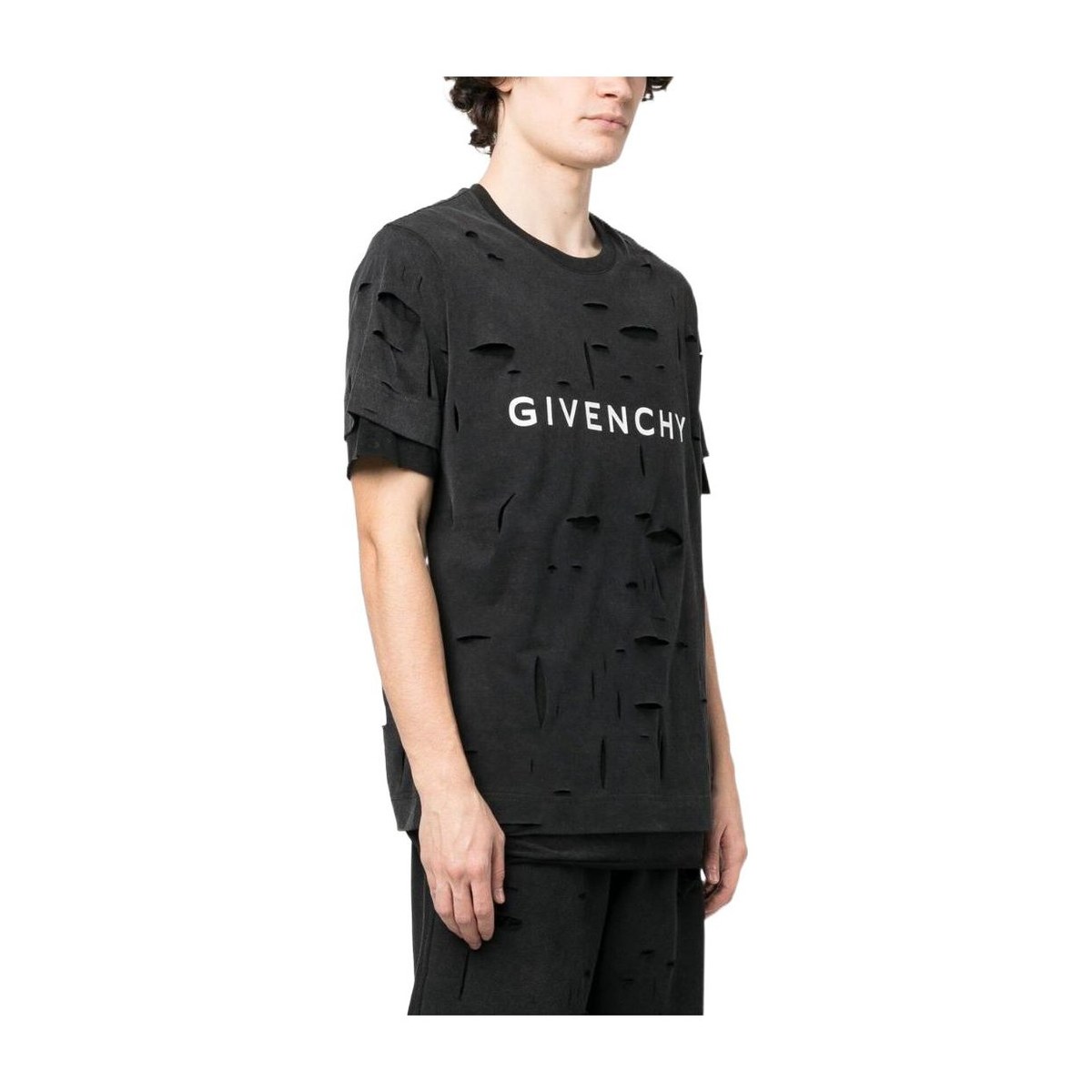 Givenchy SS23 Logo Print Crewneck T-Shirt Black