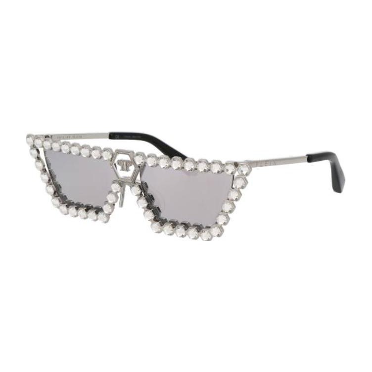Philipp Plein Butterfly Metal Sunglasses Silver