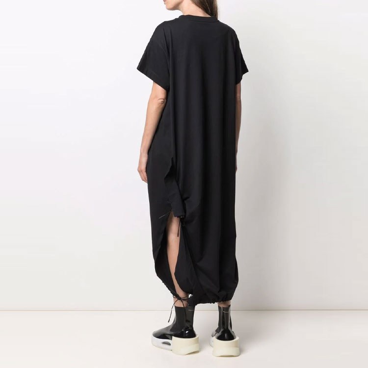 Y-3 FW21 Black Maxi T-Shirt Dress