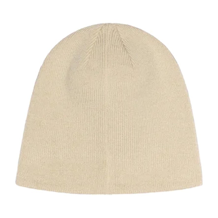 Stussy Letter Logo Acrylic Beanie Beige