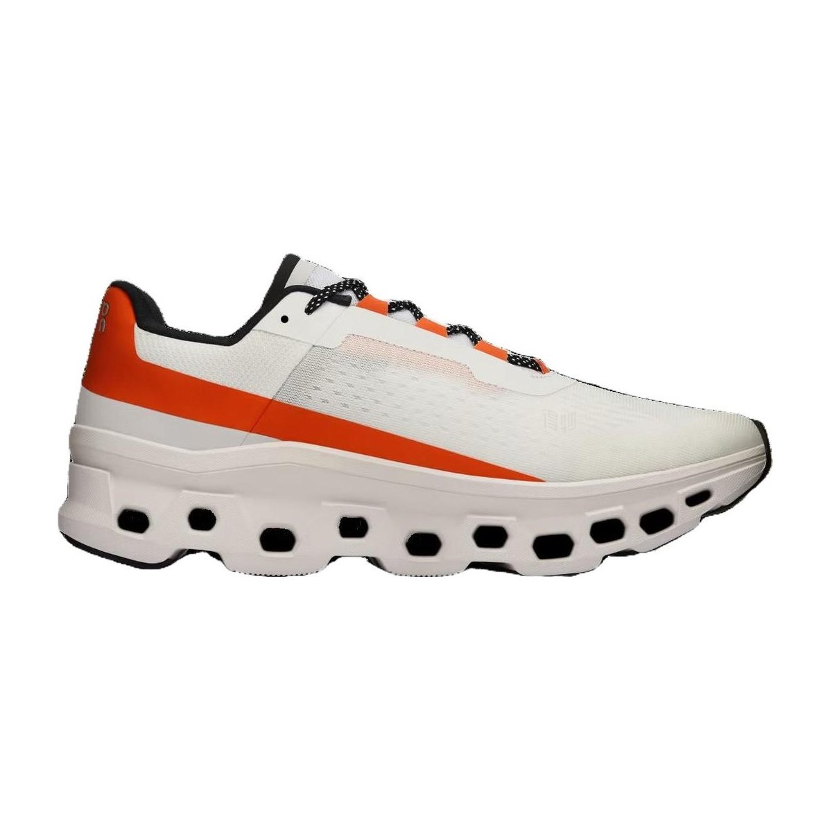 On Cloudmonster White Orange