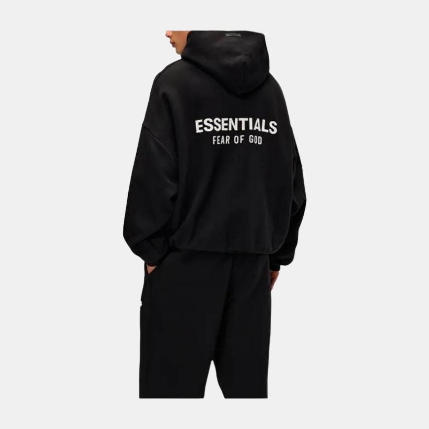 Fear of God Essentials FW24 Holiday Core Hoodie Meteorite Black