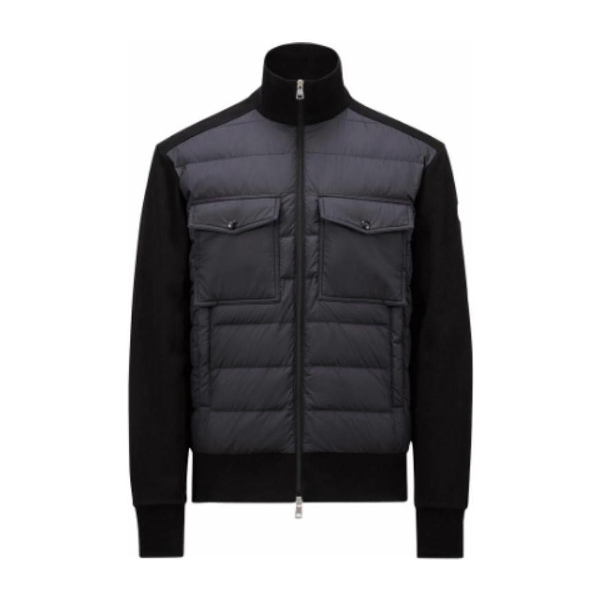 Moncler Patchwork Zip Jacket Black