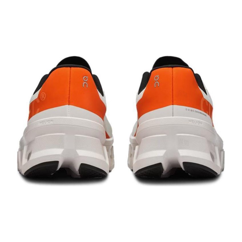 On Cloudmonster White Orange