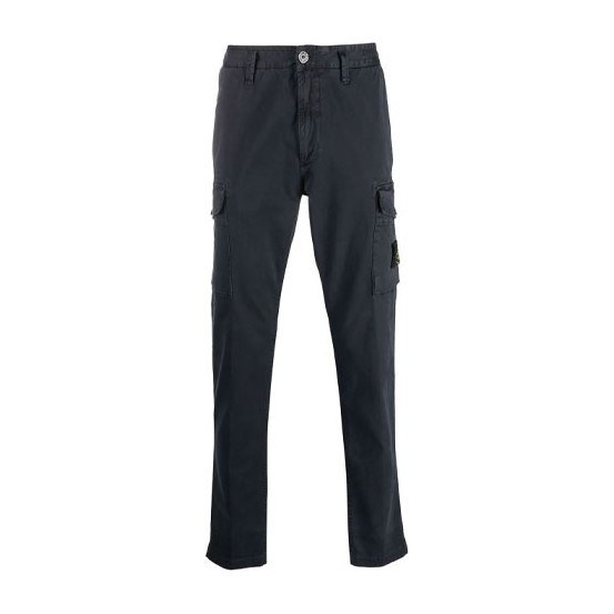 Stone Island FW21 Micro Patch Cargo Pants Navy