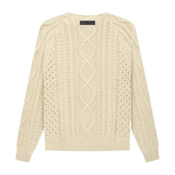 Fear of God Essentials Cable Knit Eggshell