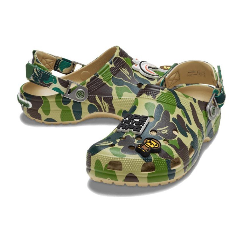 A BATHING APE x Crocs Classic Clog Camo
