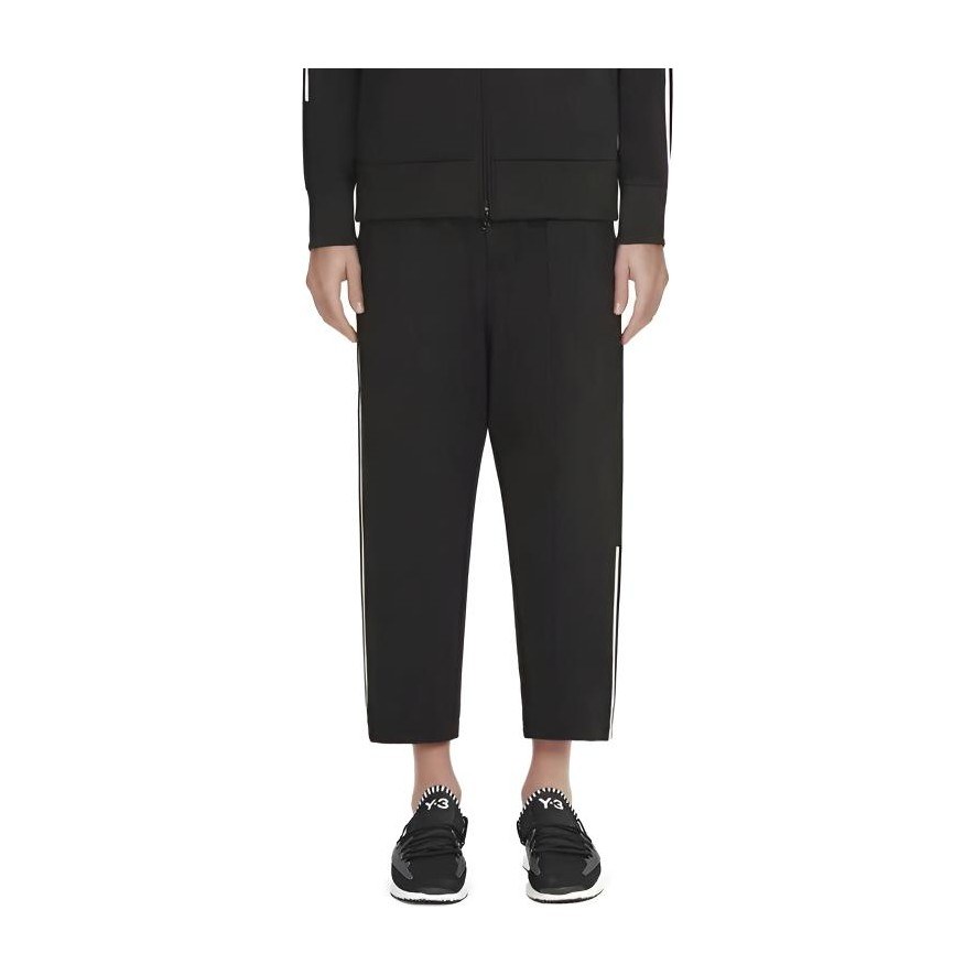 Y-3 Striped Relaxed Fit Pants Black
