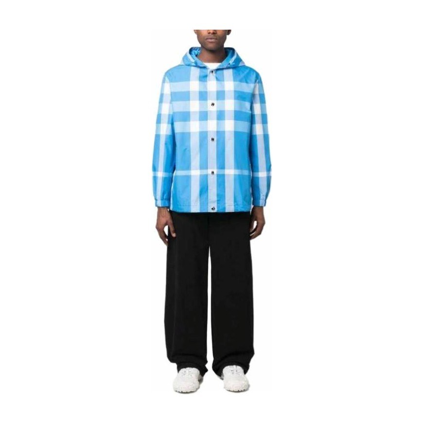 Burberry Hooded Jacket Blue