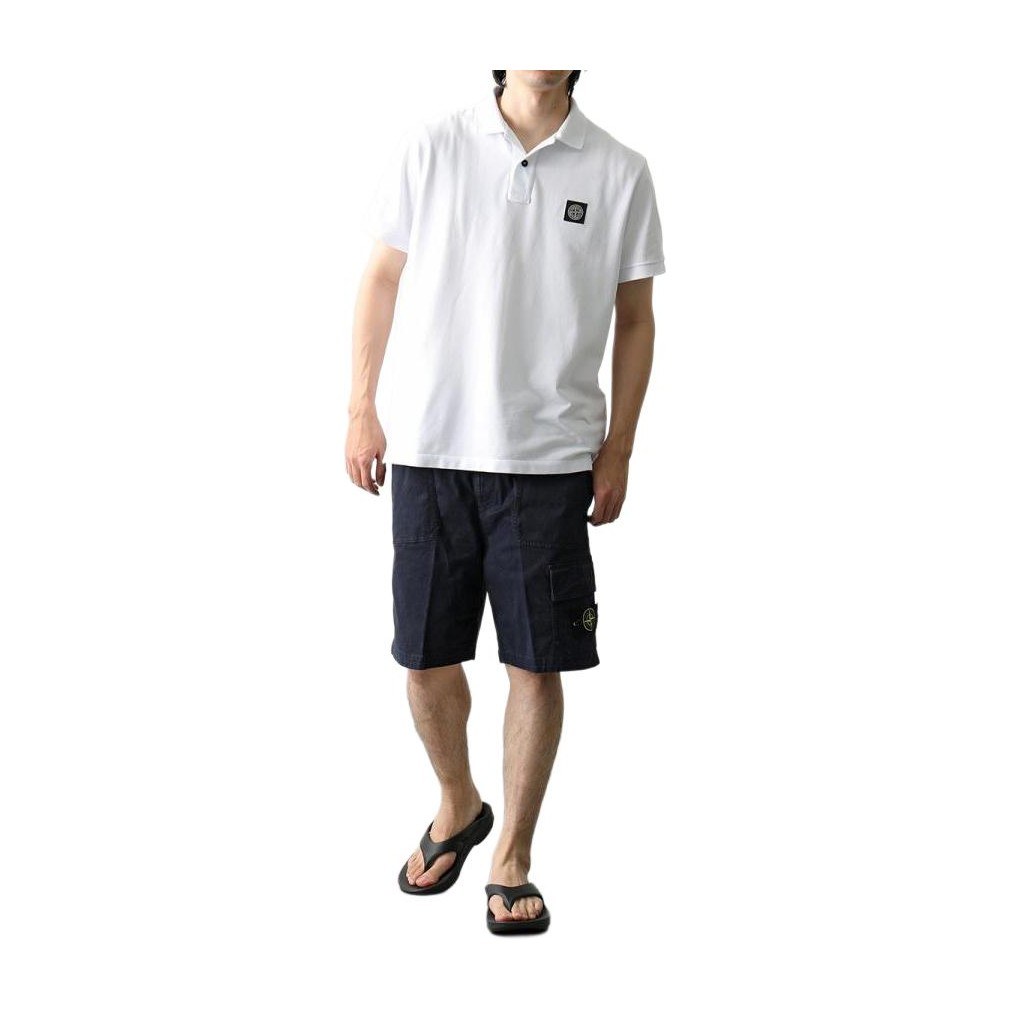 Stone Island Navy Blue Shorts