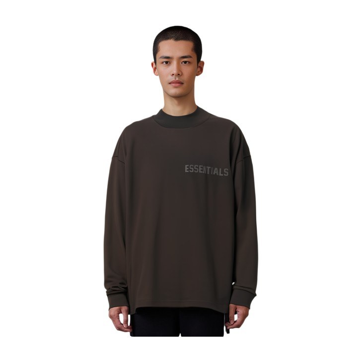 Fear of God Essentials Ls Tee Off Black