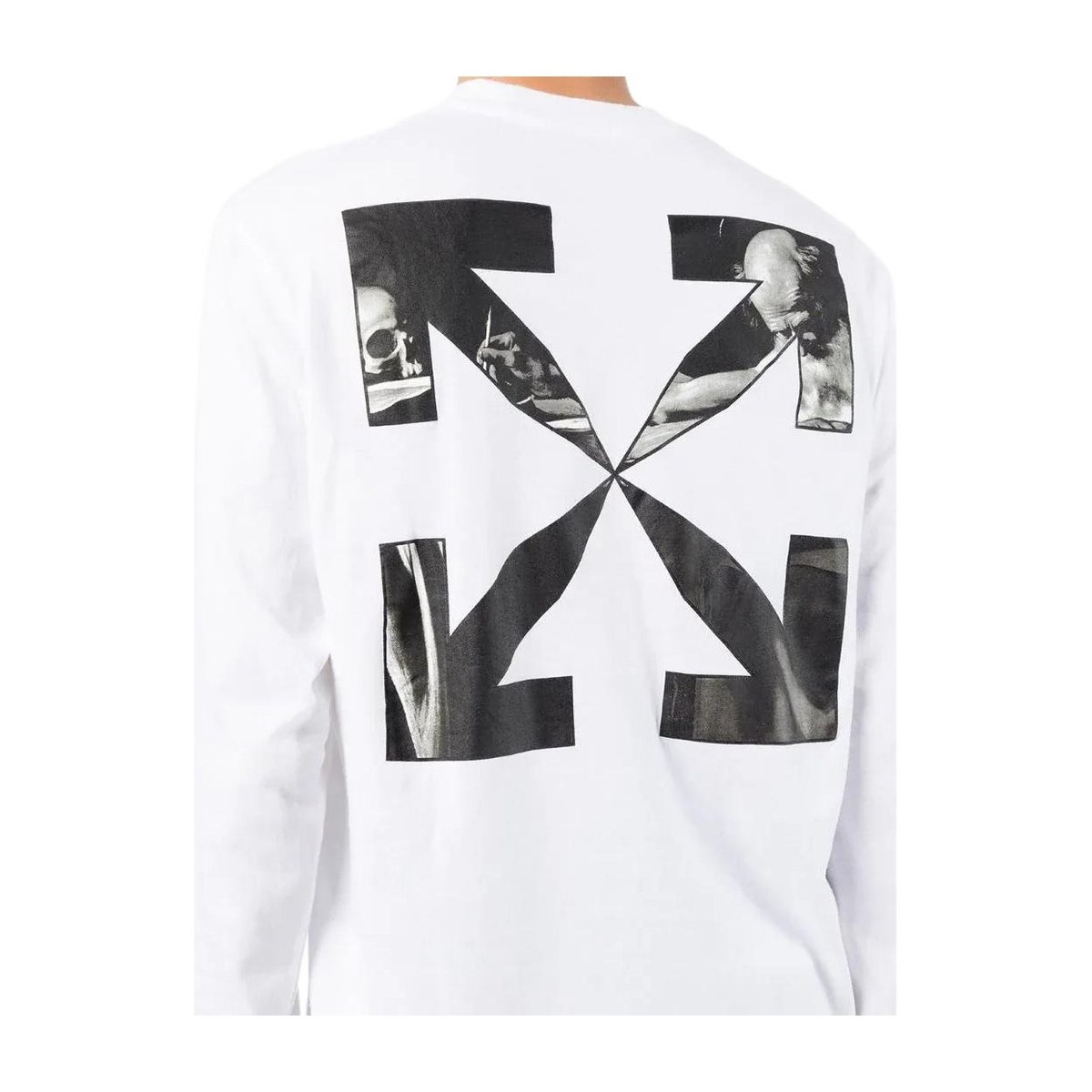 OFF-WHITE SS22 Logo Long Sleeve Tee White
