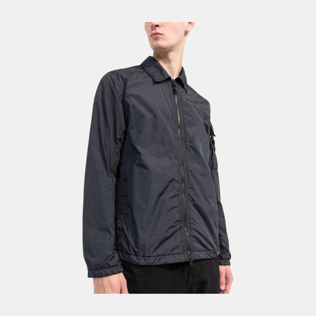 Stone Island FW22 Nylon Shirt Jacket Navy Blue