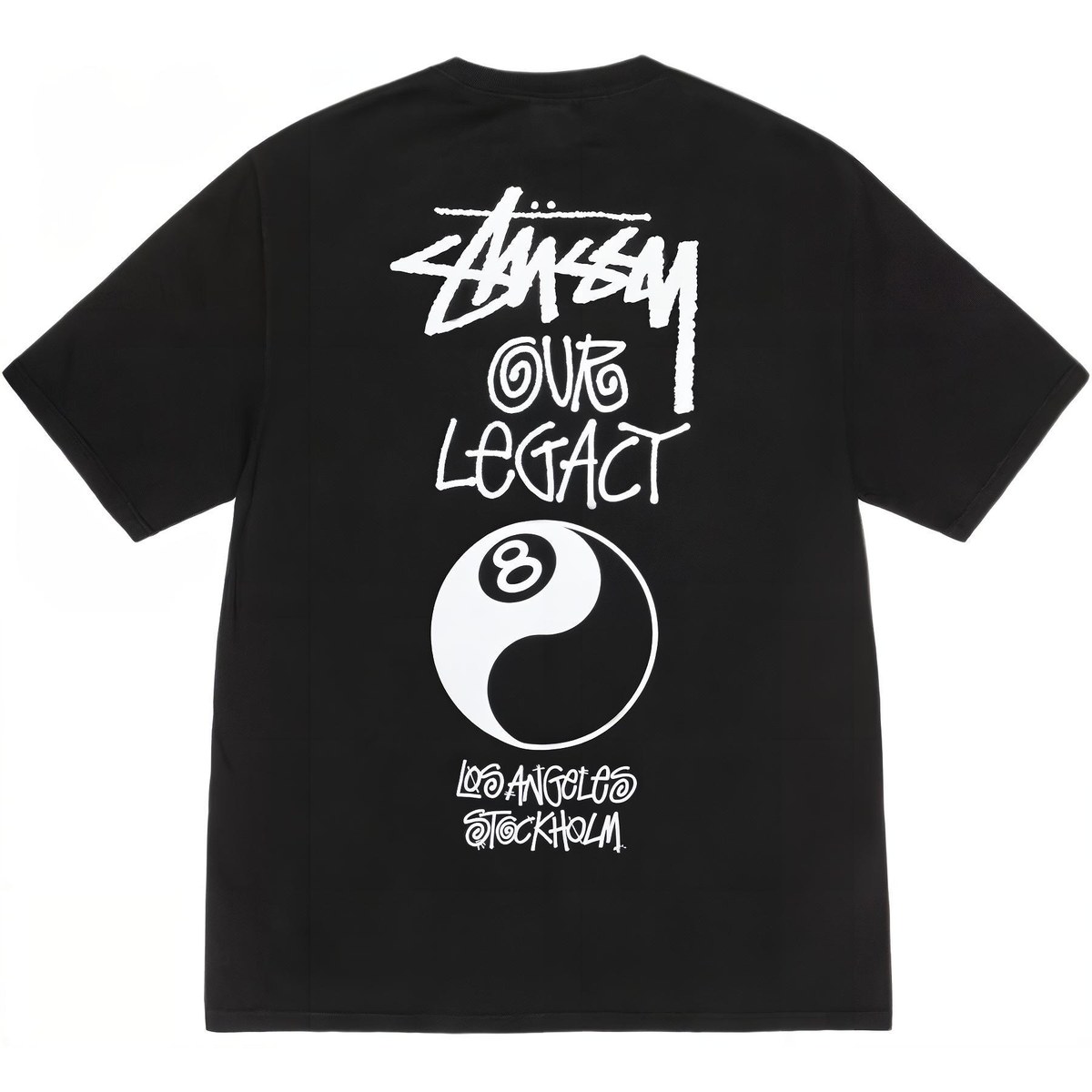 Stussy x OUR LEGACY 8 Ball Yin Yang Tee