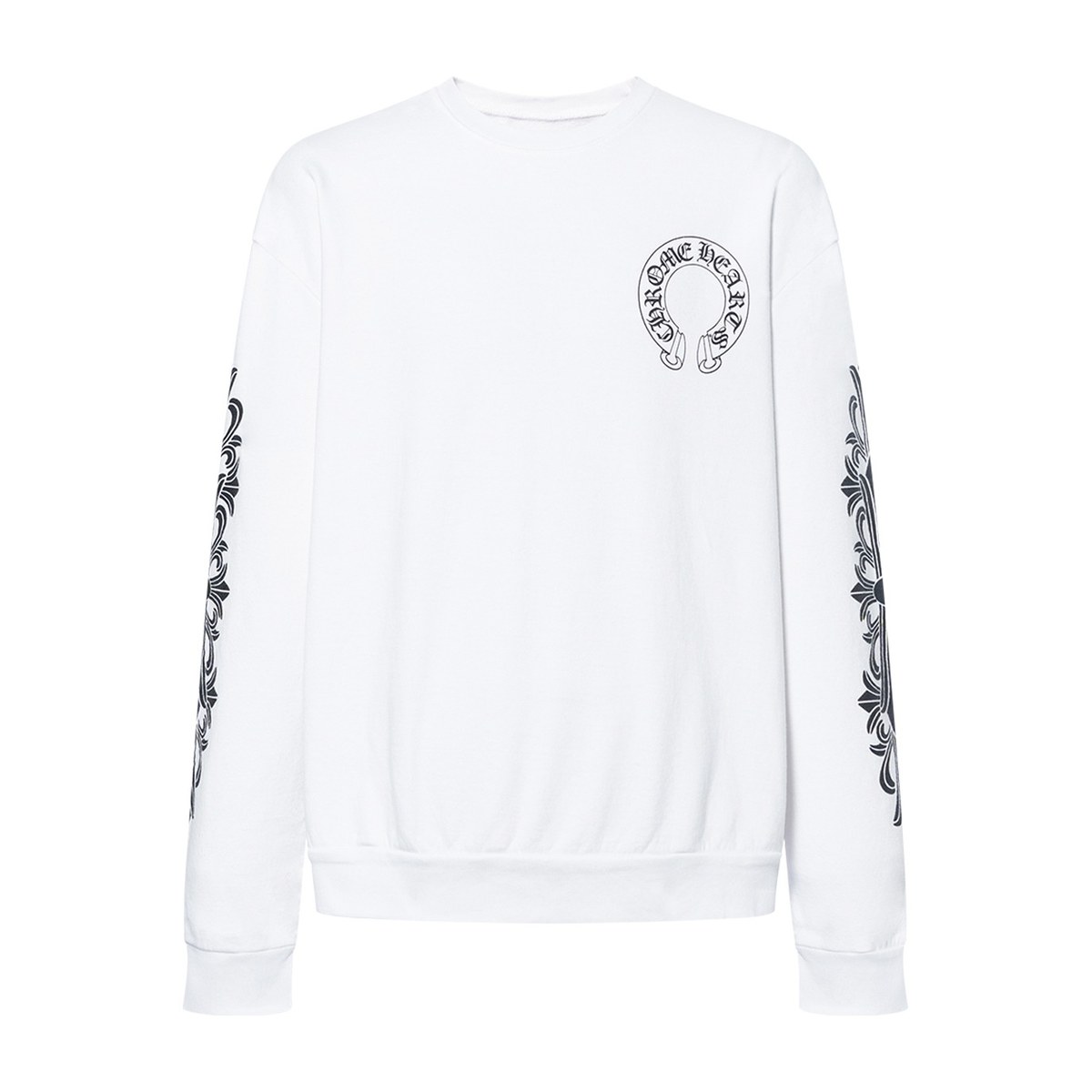 Chrome Hearts Logo Crewneck Sweatshirt White