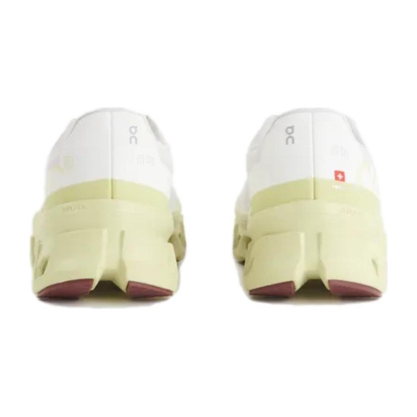On Cloudmonster White Yellow