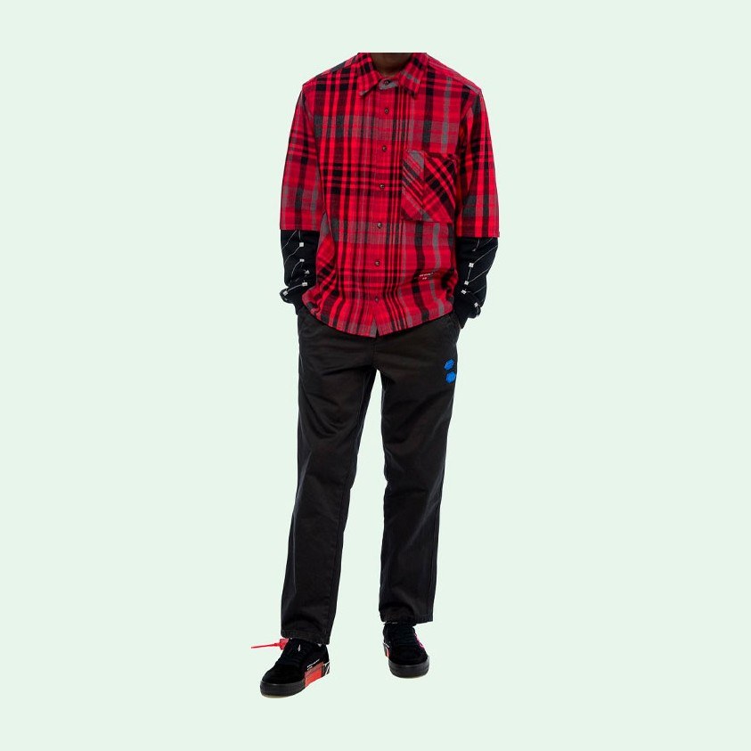 OFF-WHITE FW19 Jersey Sleeve Shirt