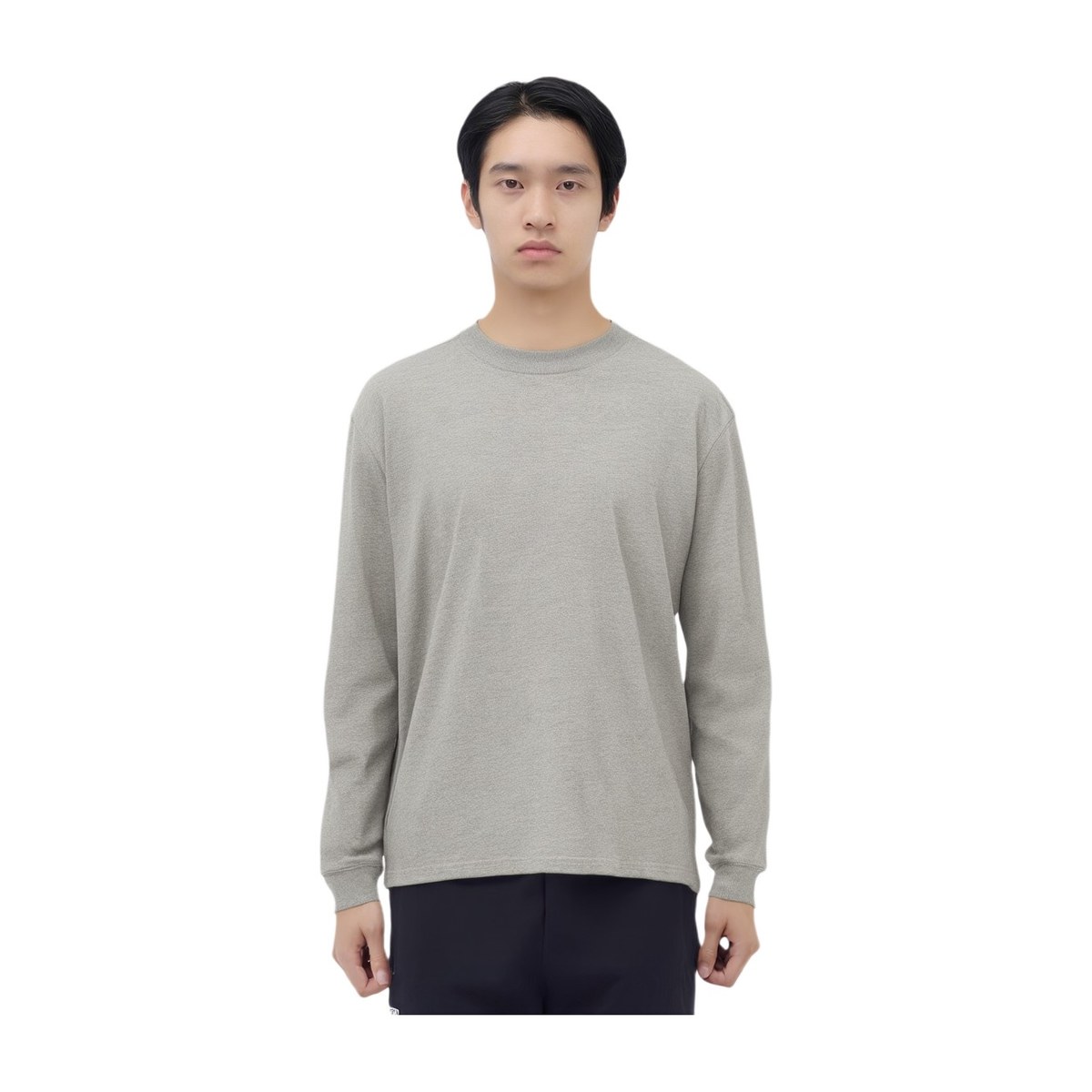 Fear of God Essentials SS21 Long Sleeve Tee Dark Heather Oatmeal T