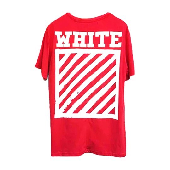 OFF-WHITE Basic Striped T-Shirt Red