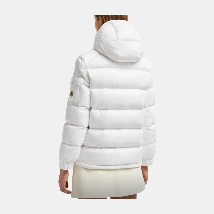 Moncler FW24 Hooded Down Jacket White