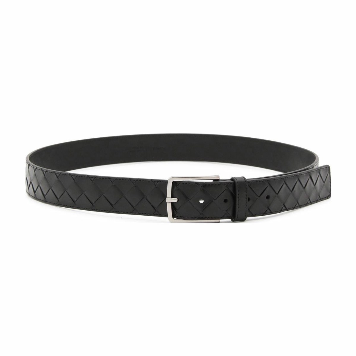 Bottega Veneta Metal Buckle Belt Black 3.5cm