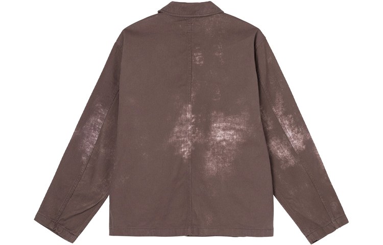 Stussy Spotted Bleach Jacket Brown