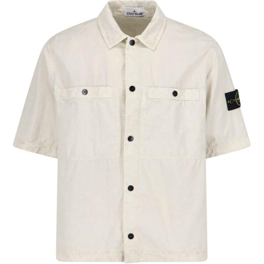 Stone Island Badge Short Sleeve Shirt