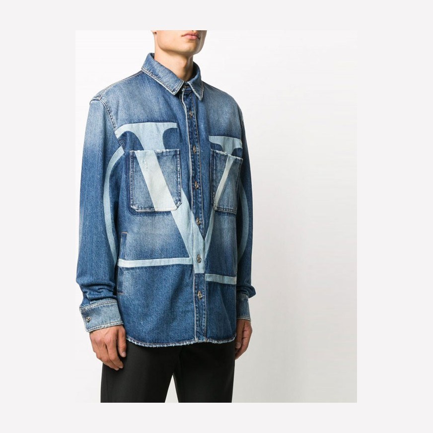Valentino FW21 Denim Jacket Blue