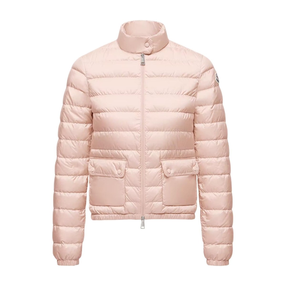 Moncler SS23 High Neck Zip Pocket Down Jacket Pink