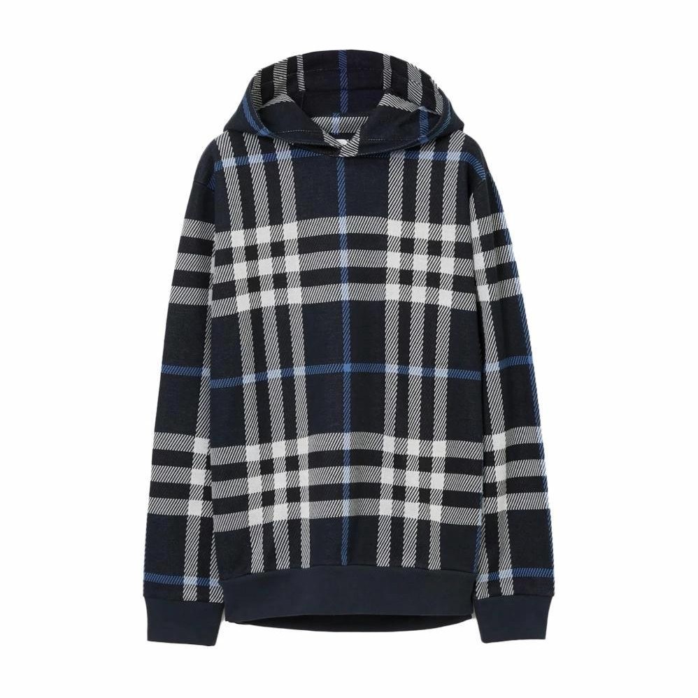 Burberry Jacquard Hoodie Blue