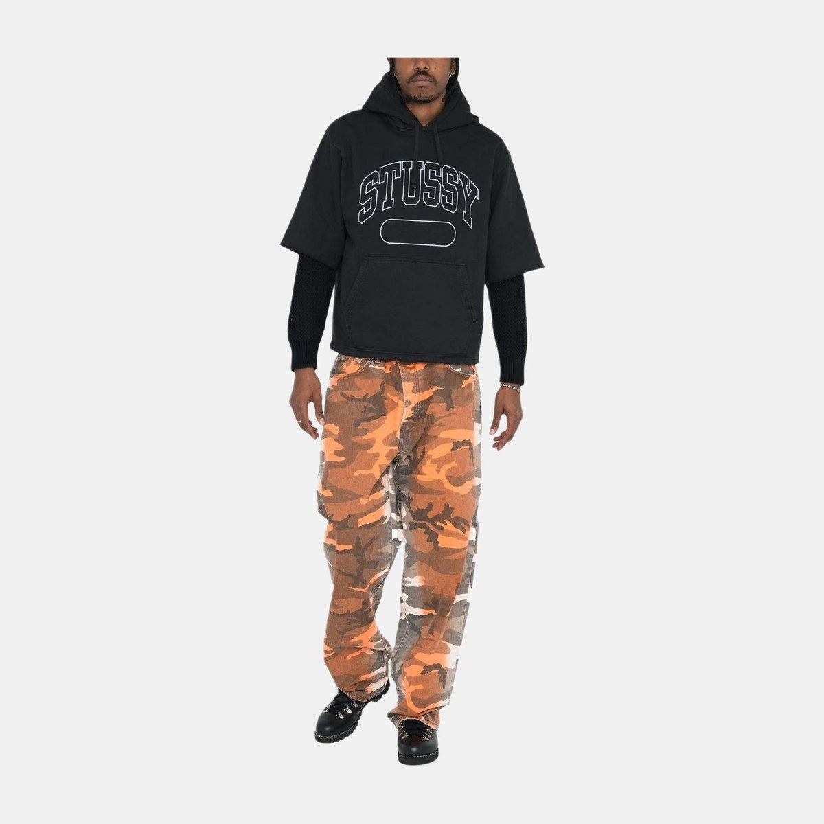 Stussy SS Boxy Cropped Hoodie