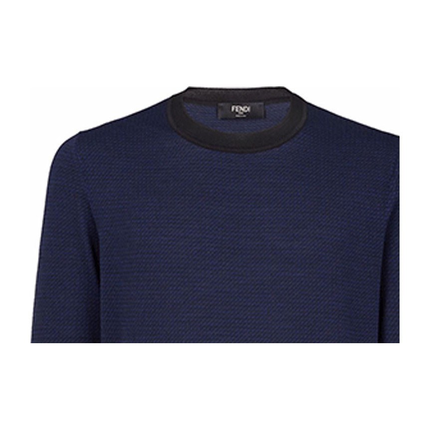 Fendi FW21 Blue Black Sweater