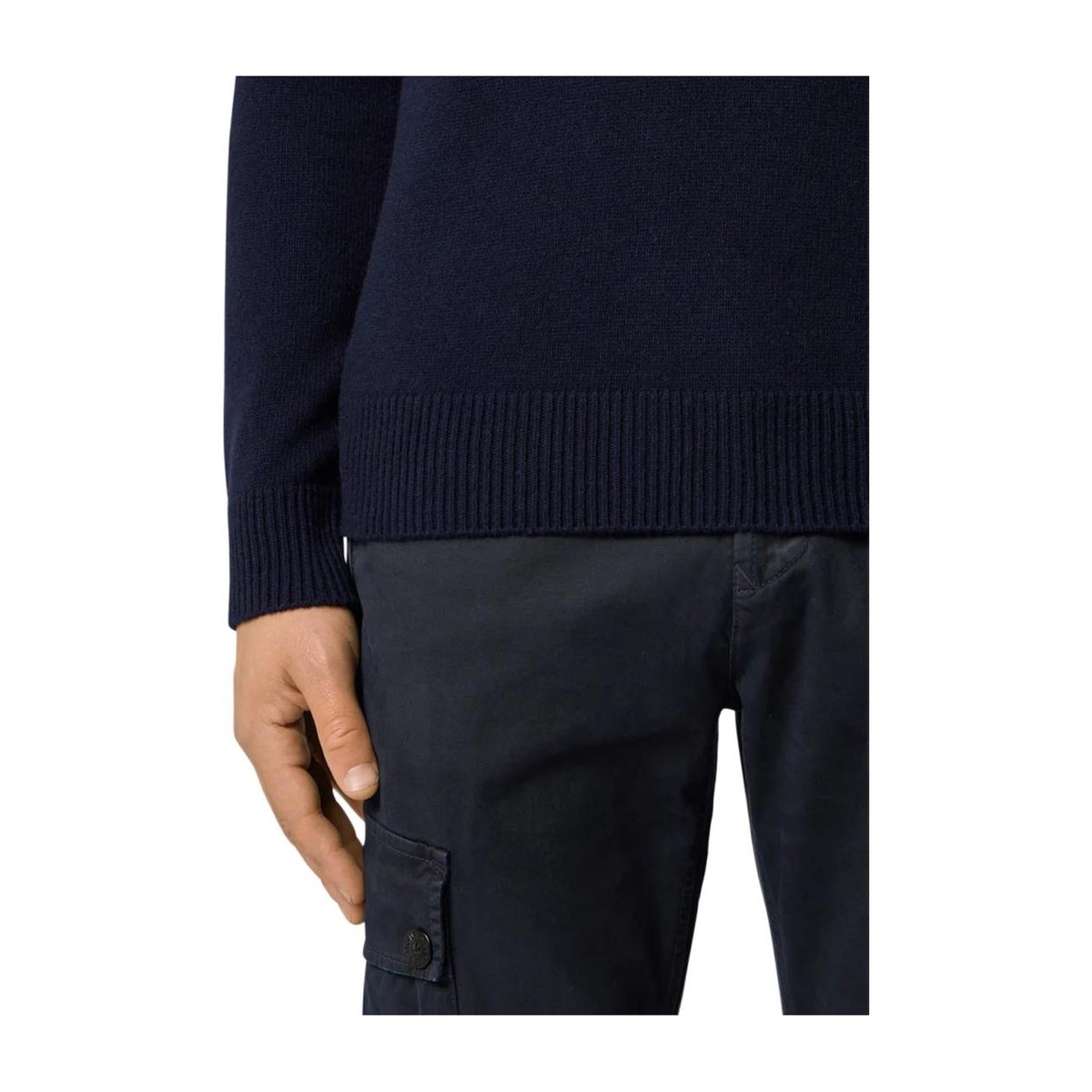 Stone Island Badge Button Turtleneck Sweater