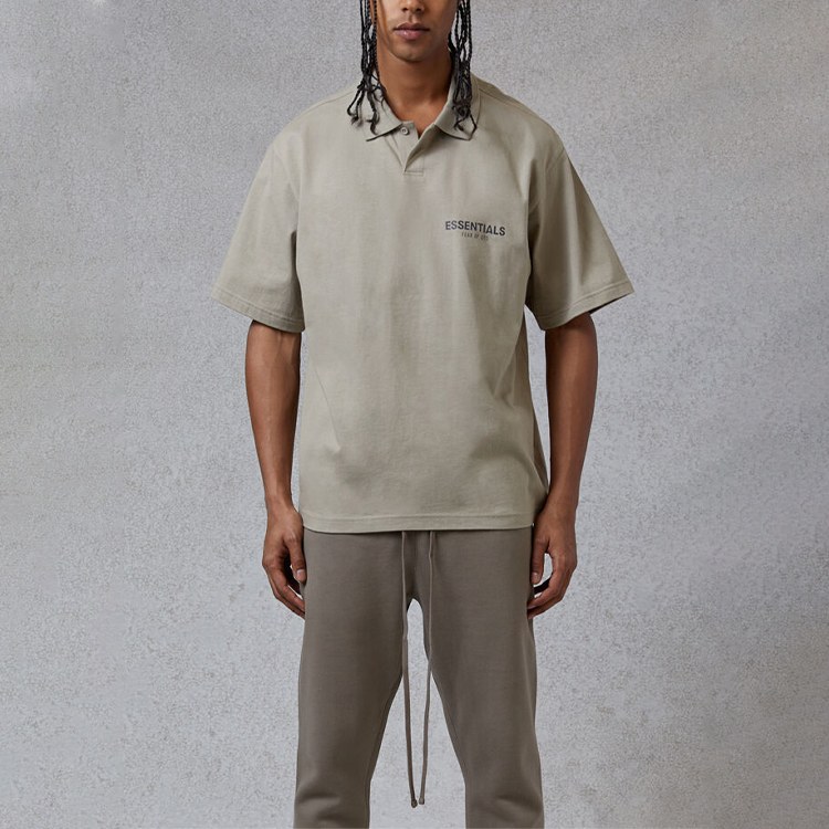Fear of God Essentials FW20 Polo Shirt Olive