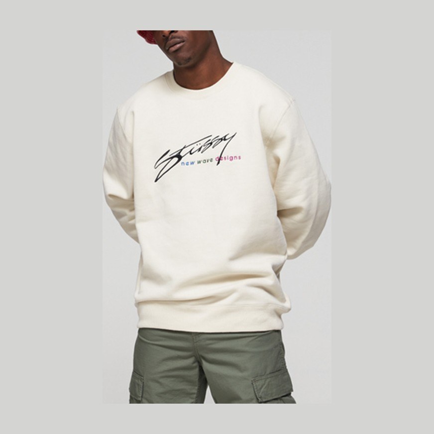Stussy New Wave Designs Crew Sweatshirt