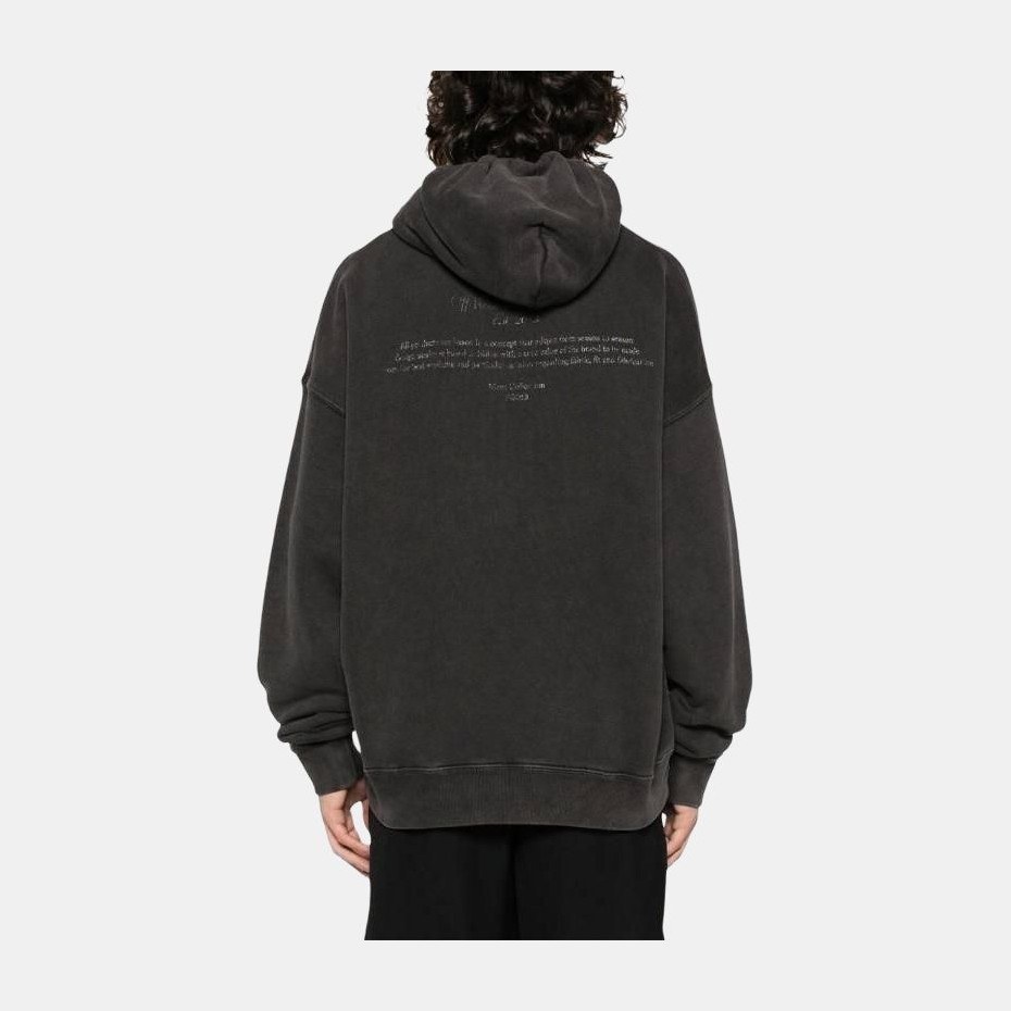 OFF-WHITE Letter Graphic Hoodie Black