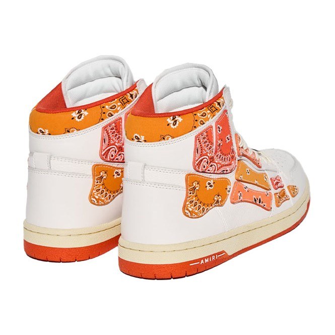 AMIRI Bone High-Top White Orange