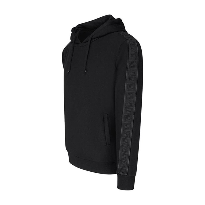 Fendi Logo Hoodie Black